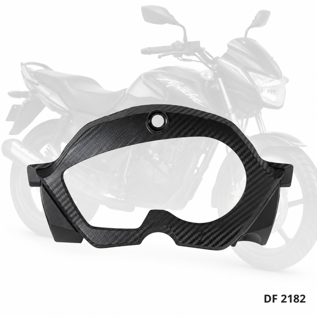 Base de velocímetro Apache 180 2V tipo monja textura carbono - DF 2182