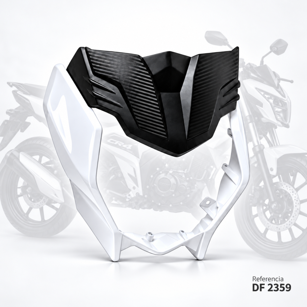 Carenaje delantero AKT CR4 con visor pintado